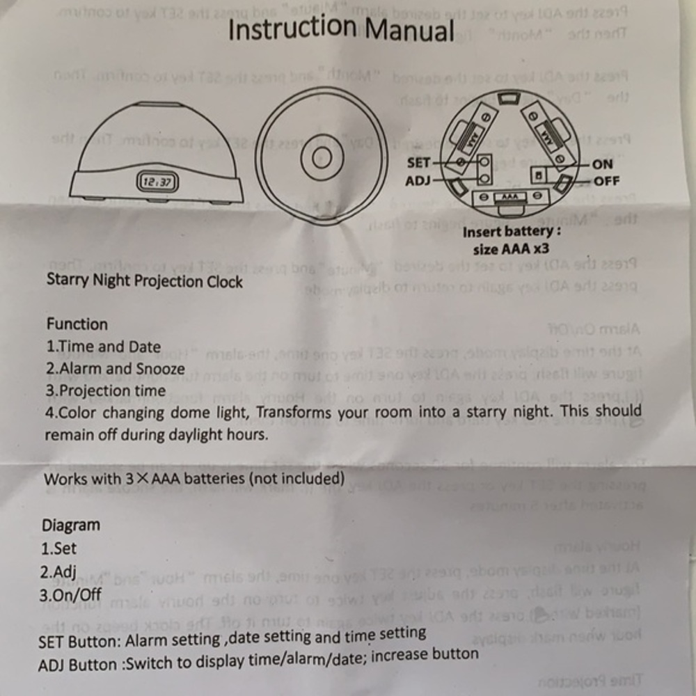 Projection Time Alarm Clock - Picture 13 of 15